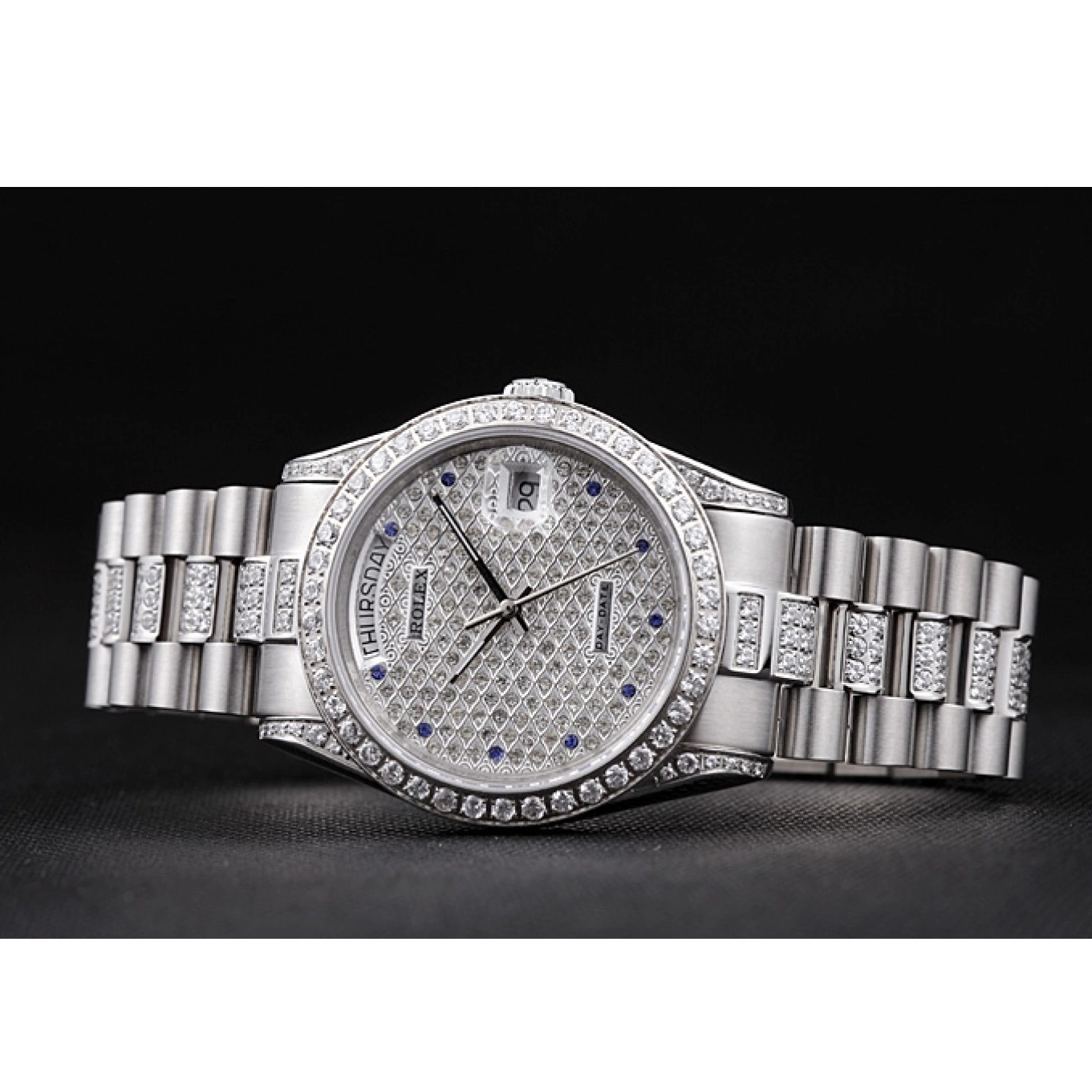 Aaa replica watch Day-Date Swiss 621612 Rolex Diamonds-srl182 0630